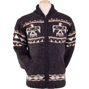 Lost Horizons Eagle Sweater - Medium - Slate Brown - men