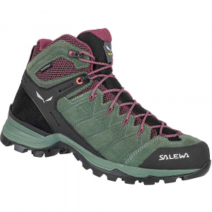 Salewa Alpine Mate Mid Waterproof Shoe - 8 - Black Out / Virtual Pink - Women
