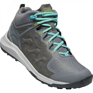 KEEN Explore Mid WP Boot - 10 - Steel Grey / Bright Turquoise - women