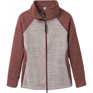 Prana Tri Thermal Threads Full Zip Jacket - Medium - Raisin Colorblock - Women