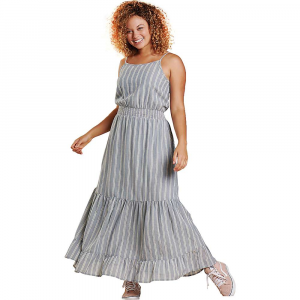 Toad Co Airbrush Maxi Dress - Large - High Tide Uneven Stripe - women