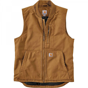 Carhartt Washed Duck Insulated Rib Collar Vest - XXL Tall - Carhartt Brown - Men
