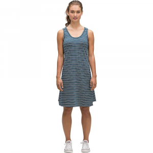 Nau Astir Tank Stripe Dress - Small - Lagoon Stripe - women
