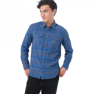 Tentree Bowren Flannel Shirt - Medium - Spruce Blue Bowren Plaid - Men