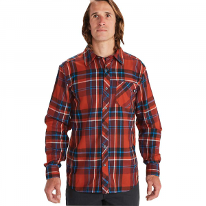 Marmot Anderson Lightweight Flannel Shirt - Medium - Burgundy - men