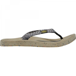 KEEN Harvest Flip Flop Thong Sandals with Recycled Straps - 6 - Black / Multicolor - women