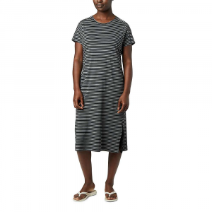 Columbia Firwood Camp Tee Dress - Medium - Black Medium Stripe - women