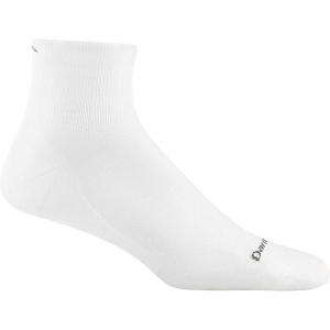 Darn Tough Run 1/4 Ultra-Lightweight Sock - XL - White - men