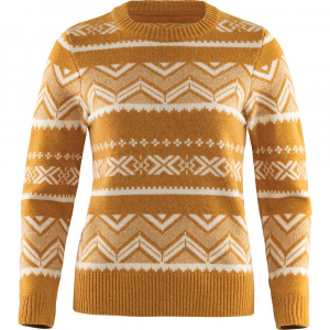Fjallraven Greeland Re-Wool Pattern Knit Sweater - XL - Acorn - women