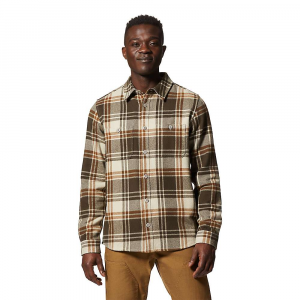Mountain Hardwear Plusher LS Shirt - XL - Washed Raisin Bonfire Plaid - men