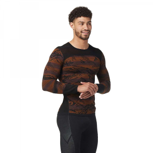 Smartwool Intraknit Thermal Merino Pattern Base Layer Crew - Small - Shale Angled - men