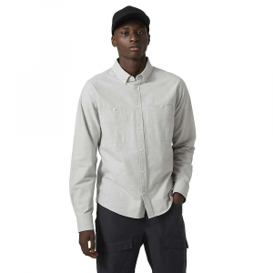 Helly Hansen Organic Cotton Flannel Shirt - Large - Mellow Grey MTlange - Men