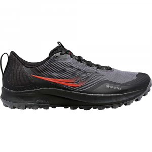 Saucony Peregrine 12 GTX Shoe - 9 - Charcoal / Black - Men