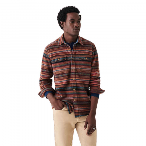 Faherty Juneau Knit Overshirt - Medium - Highlander Stripe - Men