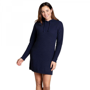 Toad Co Whidbey Hooded Sweater Dress - Large - True Navy - women
