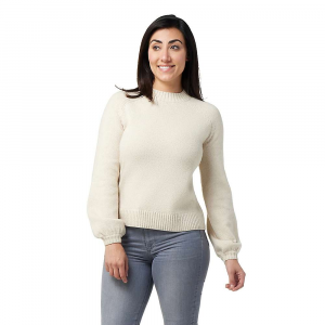 Smartwool Cozy Lodge Bell Sleeve Sweater - Small - Natural Heather - women