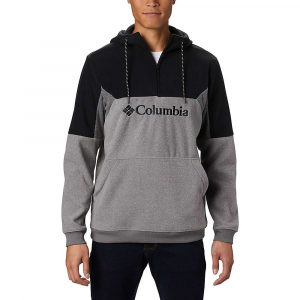 Columbia Lodge II Fleece Hoodie - Small - City Grey Heather / Black / Shark Heather - Men