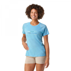 Smartwool Active Ultralite Go Far Feel Good Graphic SS Tee - Large - Baltic Sea - Women