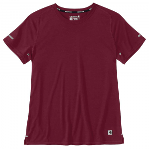 Carhartt LWD Relaxed Fit Short Sleeve T-Shirt - Medium - Bordeaux - Women