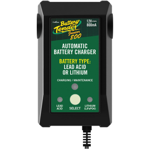 Battery Tender - Junior 12V 800 Selectable Lead Acid/Lithium Charger