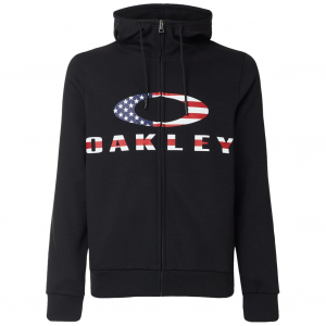 Oakley Bark FZ Hoodie Black/American Flag XL 461643-01VXL