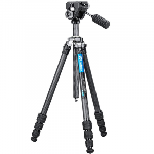 Leofoto LO-224CS Carbon Fiber Binocular Tripod w/2-Way Pan Head Kit, 22 lbs Max Load LO-224CS-SW-02