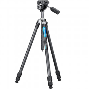 Leofoto LO-223CS Carbon Fiber Binocular Tripod w/2-Way Pan Head Kit, 22 lbs Max Load LO-223CS-SW-02