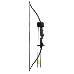 Centerpoint Sentinel Pre-teen Recurve Bow w/(2) 26" Arrows, Adjustable Pin Sight, Arm Guard, Finger Tab & Quiver ABY215