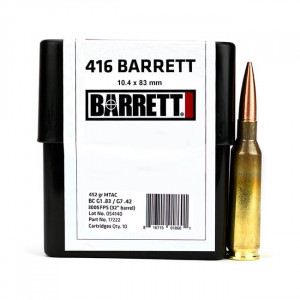 Barrett Ammo .416 Barrett CEB 452gr MTAC Box of 10 17222