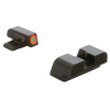 Ameriglo Protector Green Tritium Outline Front, Black Serrated Rear Sight Set for Sig (#8 Front/#8 Rear)
