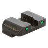 Ameriglo Pro Green Tritium 2-Dot w/Black Outlines .180 Sq Notch Rear Sight for Glock (Excl. 42,43,48)