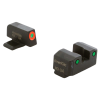 Ameriglo Trooper Green Tritium Outline Front, w/Black Rear 3-Dot Night Set for Springfield Hellcat OSP