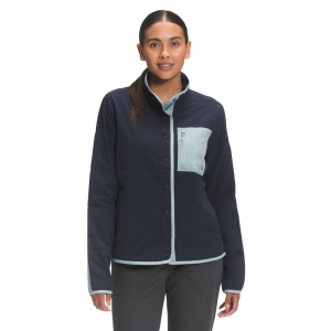 The North Face - Snap Front Mountain Sweatshirt - SM Aviator Navy/Silver Blue