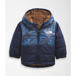 The North Face - Infant Reversible Mount Chimbo Full Zip Hooded Jacket - 3M TNF Navy Bear Camo Print