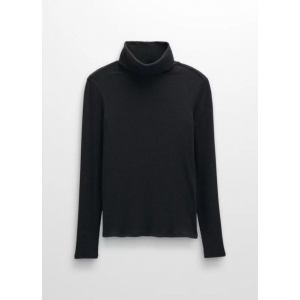 Prana - Foundation Rib Turtleneck - MD Black Heather