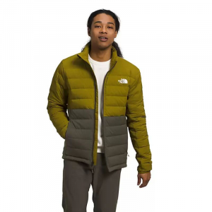 The North Face - Mens Belleview Stretch Down Hoodie - LG Sulphur Moss/New Taupe Green