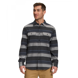 The North Face - Mens Arroyo Flannel Shirt - MD Asphalt Grey Large Half Dome Stripe 2