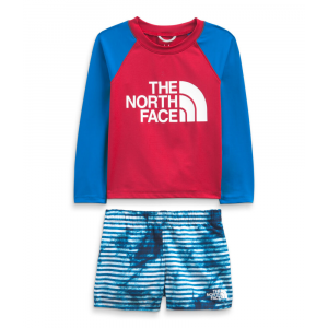 The North Face - Toddler Long Sleeve Sun Set - 5T TNF Navy Dyed Stripe Print
