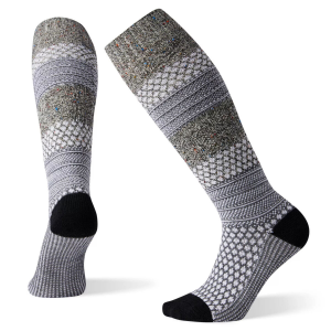Smartwool - Womens Everyday Popcorn Cable Knee High - LG Black-Multi Donegal