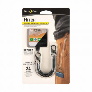 Nite Ize - Hitch Phone Anchor + Tether - Black
