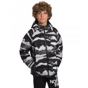 The North Face - Boys Reversible North Down Hooded Jacket - XS TNF Black Mountain Traverse Print