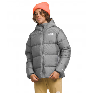 The North Face - Boys Reversible North Down Hooded Jacket - SM TNF Medium Grey Heather