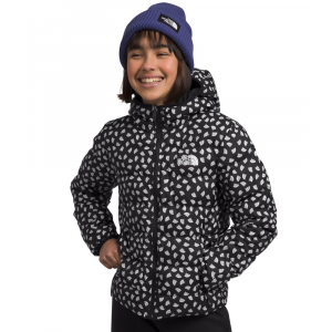 The North Face - Girls Reversible North Down Hooded Jacket - MD TNF Black TNF Mini Toss Print