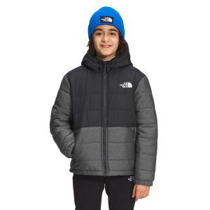 The North Face - Boys Reversible Mount Chimbo Full Zip Hooded Jacket - SM TNF Medium Grey Heather