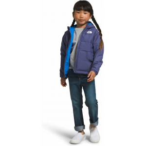 The North Face - Kids Reversible Perrito Hooded Jacket - 2 Cave Blue