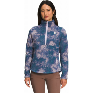 The North Face - Womens Printed Crescent 1/4 Zip Pullover - XS Lavender Fog Glacier Dye Print