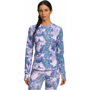 The North Face - Womens Printed Winter Warm Essential Crew - MD Lavender Fog Glacier Dye Print