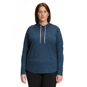 The North Face - Womens Plus Westbrae Knit Hoodie - 2X Shady Blue Heather