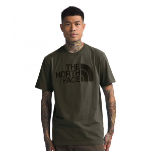 The North Face - Mens S/S Half Dome Tee - LG New Taupe Green/TNF Black