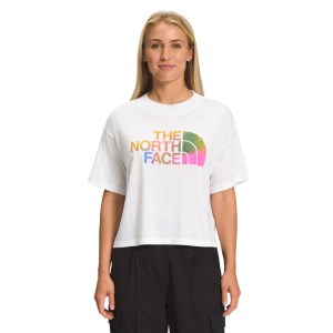 The North Face - Womens Short Sleeve Half Dome Crop Tee - XL TNF White/Ombre Graphic